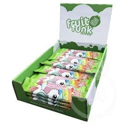 Fruitfunk gyümölcsszelet eperrel unikornis 20g - bio és refomélelmiszer