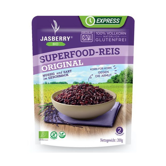 Jasberry BIO JASBERRY Express Superfood rizs 200 g Új termék