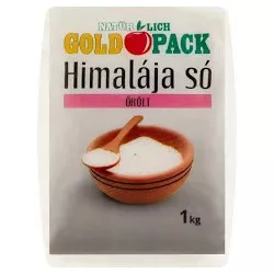 Gold Pack himalája só őrölt 1000 g - bio és refomélelmiszer