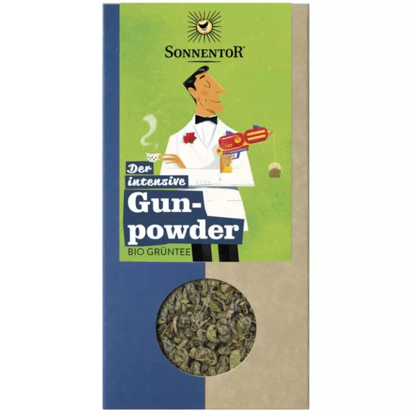 Sonnentor bio szálas gunpowder kínai zöld tea 100g