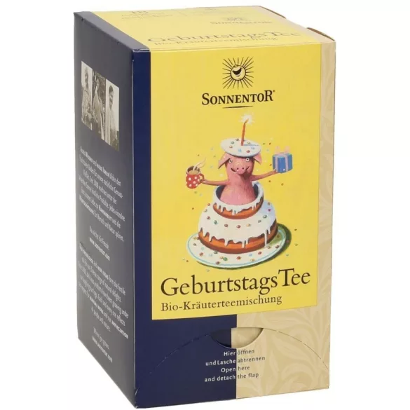 Sonnentor bio filteres boldog szülinapot tea 18db - bio és refomélelmiszer