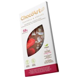 Choco artz szamóca&kókusz csoki kókusztejjel 70g - bio és refomélelmiszer