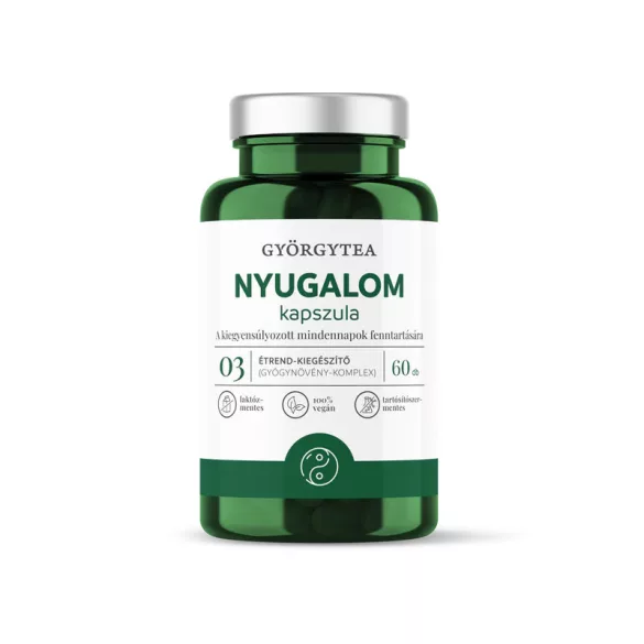 Györgytea nyugalom kapszula - bio és vegán étrendkiegészítők