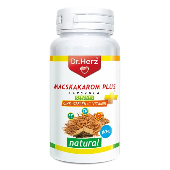 Dr. Herz Macskakarom+Szerves Cink+Szelén+C vitamin 60db kapszula