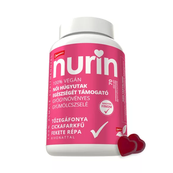 Nani nurin női húgyutak egészségét támogató gyümölcszselé (70db) tőzegáfonya kivonattal - bio és vegán étrendkiegészítők
